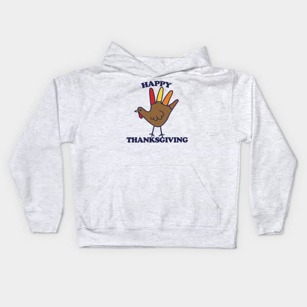 Happy Thanksgiving Kids Hoodie by bubbsnugg
